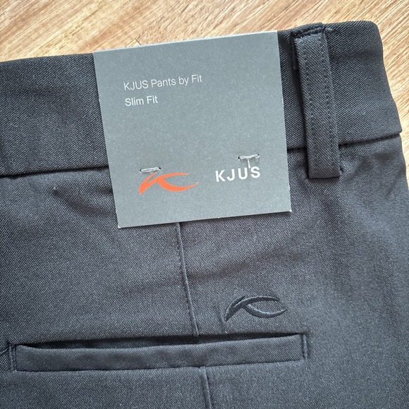 KJUS Women Ikala 7/8 Pants Black High Waist Stretch Athletic Golf Zip Size 38 M - Picture 6 of 10